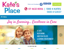 Tablet Screenshot of katesplace.com.au